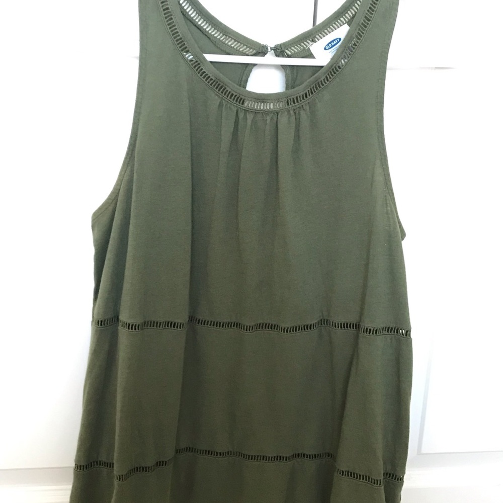 army green sleeveless top